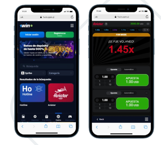 1win Argentina: gana dinero jugando Aviator en tu móvil