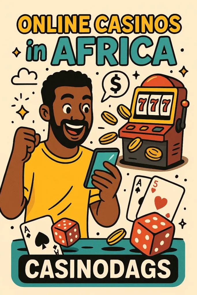 African player exploring top online casinos on CasinoDags website