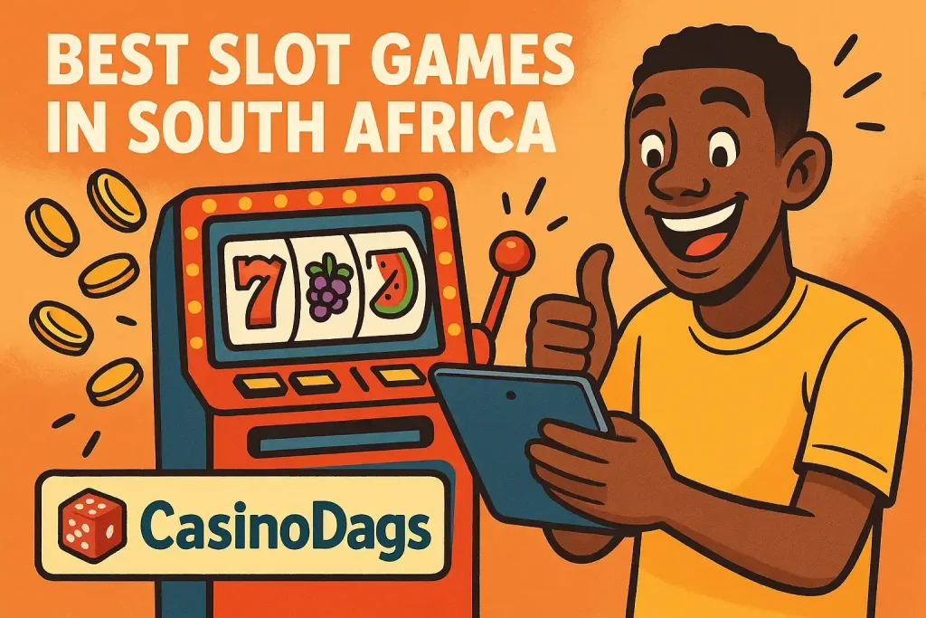 South African player enjoying top-rated slot games online